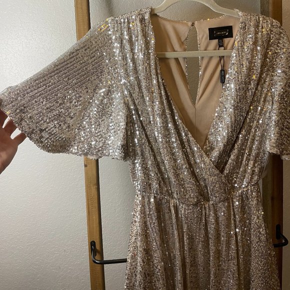 Silver Sequin Mini Dress - Picture 11 of 16